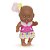 Boneca Pepitinha Negra Vinil 15CM - Imagem 3