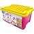Brinquedo para Montar Super Caixa Divertida Rosa 90 Peças - Imagem 4