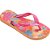 Chinelo Havaianas Infantil KIDS Flores 33/34 Pêssego PAR - Imagem 3