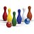 Boliche Colorido com 6 Pinos 29CM + 2 Bolas - Imagem 1