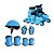 Patins KIT Inline Ajustável Azul Tamanho 38-41 - Imagem 4