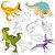 Brinquedo para Colorir Dinossauros KIT POP com 10 Telas - Imagem 3