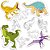 Brinquedo para Colorir Dinossauros KIT POP com 10 Telas - Imagem 3