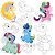 Brinquedo para Colorir Unicórnios KIT POP com 10 Telas - Imagem 3