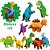 Massa para Modelar Criativa Dinossauros KIT 12 Cores + 6 Dinossauros de Madeira - Imagem 3