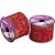 Fita ARAMADA Natal Veludo Vermelho com Arabesco 63MM X 10M - Imagem 2