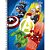 Caderno 10X1 Capa Dura Avengers 160 Folhas com Divisórias - Imagem 1