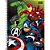 Caderno 10X1 Capa Dura Avengers 160 Folhas com Divisórias - Imagem 5