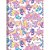 Caderno Brochurão Capa Dura Ursinhos Carinhosos 80 Folhas com Adesivos Pacote com 5 - Imagem 1