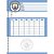 Caderno 01X1 Capa Dura Manchester CITY 80 Folhas Pacote com 4 - Imagem 4