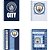 Caderno 10X1 Capa Dura Manchester CITY 160 Folhas Pacote com 4 - Imagem 1