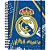 Caderno 01X1 Capa Dura Real Madrid SMART 80 Folhas - Imagem 1