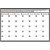 Quadro Planner Mensal GRAY FIT 90X60CM Pacote com 2 Unidades - Imagem 2