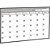 Quadro Planner Mensal GRAY FIT 90X60CM Pacote com 2 Unidades - Imagem 3