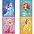 Caderno 10X1 Capa Dura Princesas 160 Folhas FIT Pacote com 4 Unidades - Imagem 1