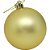 Artigo para Decoração Natal Bola 4CM FOSCA/LISA/GLITTER Ouro Pacote com 6 - Imagem 4