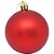 Artigo para Decoração Natal Bola 4CM FOSCA/LISA/GLITTER Vermelha Pacote com 6 - Imagem 2