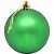 Bolas de Natal 7CM Fosca, Lisa e com Glitter Verde - Pacote com 6 - Imagem 3