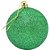 Bolas de Natal 7CM Fosca, Lisa e com Glitter Verde - Pacote com 6 - Imagem 4
