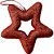 Artigo para Decoração Natal Enfeite Estrela com Glitter 8CM Vermelha - Pacote com 6 Unidades - Imagem 2