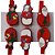 Artigo para Decoração Natal Enfeite Pregador Papai Noel 1,5CM - Pacote com 6 Unidades - Imagem 7