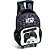 Mochila Infantil com Rodinha Gamer com Bolso Frontal Médio Preta - Imagem 1