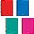 Caderno 01X1 Capa Dura STIFF SLIM 80 Folhas Pacote com 04 - Imagem 1