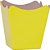 Cachepot Paper Liso Pote 11 Amarelo 11X11X9CM Pacote com 10 Unidades - Imagem 2