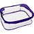 Estojo BOX PVC Colors Cristal Lilas - Imagem 2