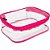 Estojo BOX PVC Colors Cristal Rosa - Imagem 3