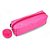 Estojo Simples PVC Retangular Glitter com Pompom - Cores Variadas - Imagem 3
