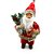 Papai Noel Decorativo 25CM Casaco Abotoado - Imagem 1