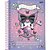 Caderno 10X1 Capa Dura Kuromi 160 FLS PCT.COM 04 - Imagem 7