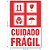Etiqueta Adesiva Cuidado Frágil 100X50MM Pacote com 30 - Imagem 2