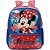 Mochila Infantil Minnie X2 14" com Bolsos Laterais e PVC Cristal com Glitter - Imagem 4