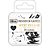 Prendedor de Papel WEST Village 32MM Preto e Branco Blister com 20 Unidades - Imagem 1