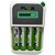 Carregador de Pilhas Bivolt para 4 Pilhas AA/AAA com 2900MAH - Display Digital - Imagem 1