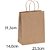 Sacola para Presente KRAFT M2 25,5X14X31,5CM - Pacote com 10 Unidades - Imagem 1