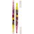 Caneta Marca Texto Minnie com 5 Cores - Rosa e Amarelo - 2 Pontas - Estojo - Imagem 2