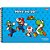 Caderno de Desenho Universitário Capa Dura Super Mario BROS 80 Folhas Pacote com 5 - Imagem 1