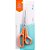 Tesoura Multiuso Fio Liso Laranja 19CM – Mundial - Imagem 3