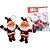 Enfeite de Natal Pingente Papai Noel 10CM Pacote com 2 - Imagem 1