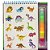 Livro Infantil Colorir Dinossauro 4 em 1 com Marcadores e Adesivos - Imagem 2