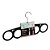 Cabide de Veludo Preto para Lenços e Cintos Mycloset Ordene - Imagem 6