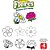 Carimbo Pedagógico Flores Estojo + Bloco + GIZ + Almofada KIT - Imagem 5
