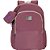 Mochila TRENDY Colors MAUVE/BEGE com Compartimento para Notebook - Imagem 5