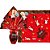Embalagem para OVO de Páscoa 24X24CM Chocolatier Vermelho Pacote com 25 - Imagem 1