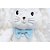 Pelucia Coelho Laço Azul 43CM - Imagem 4