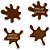 Adesivos Decorados SPLASH de Chocolate G C/12UN Pacote - Imagem 1