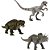 Boneco e Personagem Jurassic WORLD Humanos e Dinossauro 9,5CM - Imagem 1